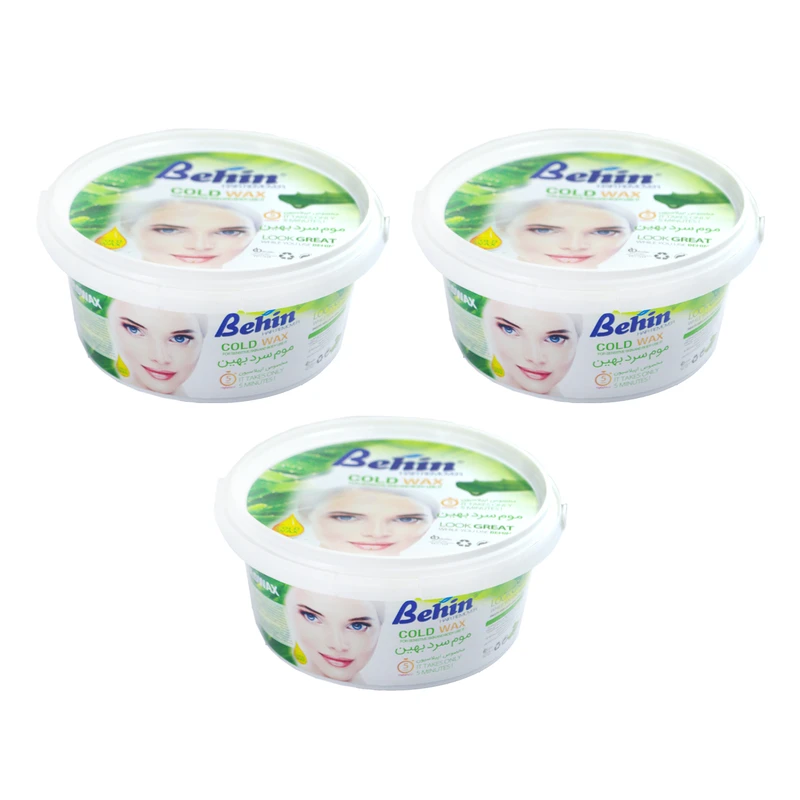 موم موبر بهین مدل Aloe Vera وزن 750 گرم مجموعه 3 عددی