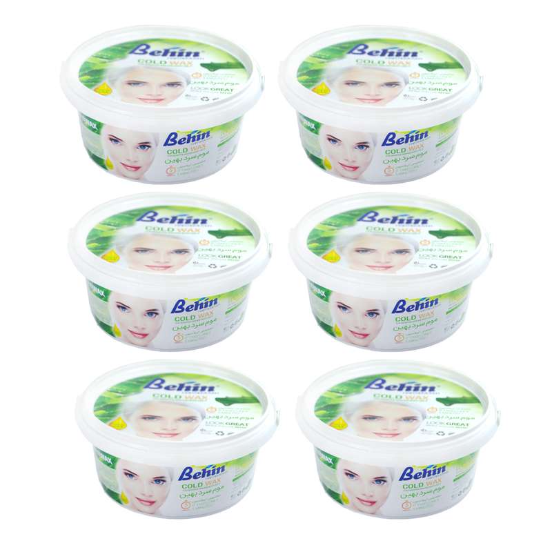 موم موبر بهین مدل Aloe Vera وزن 750 گرم مجموعه 6 عددی