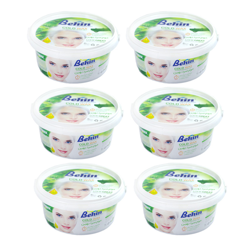 موم موبر بهین مدل Aloe Vera وزن 750 گرم مجموعه 6 عددی