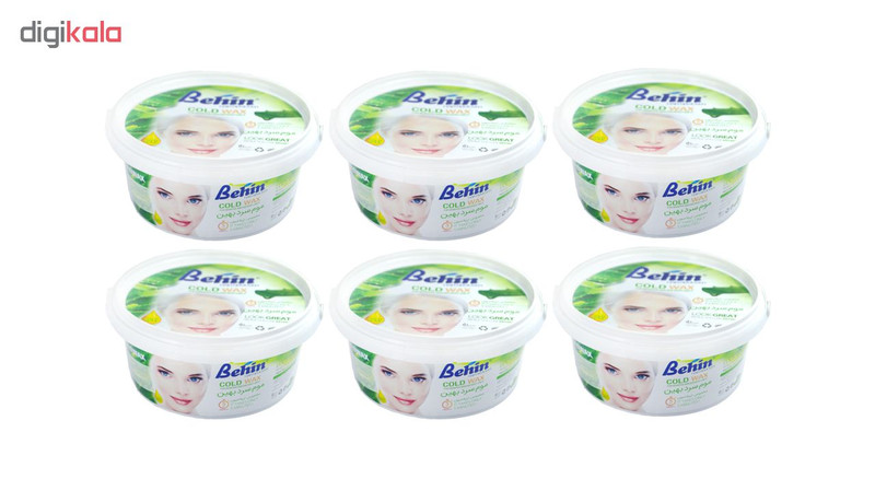 موم موبر بهین مدل Aloe Vera وزن 750 گرم مجموعه 6 عددی