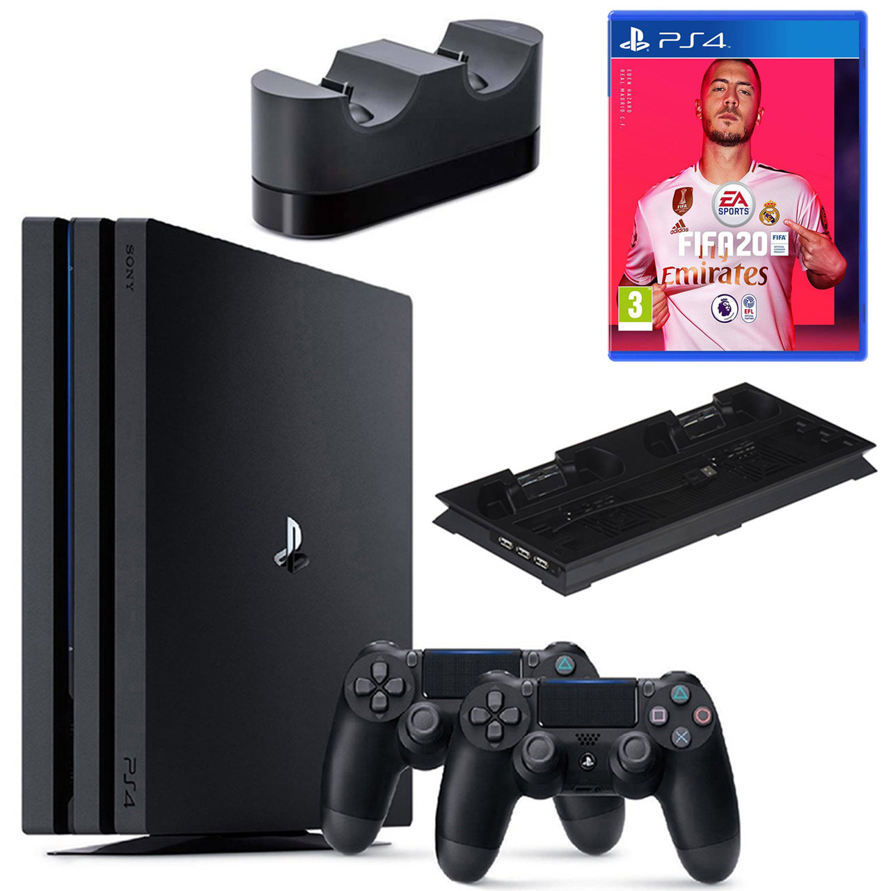 مجموعه کنسول بازی سونی مدل Playstation 4 Pro ریجن 2 کد CUH -7216B ظرفیت 1 ترابایت