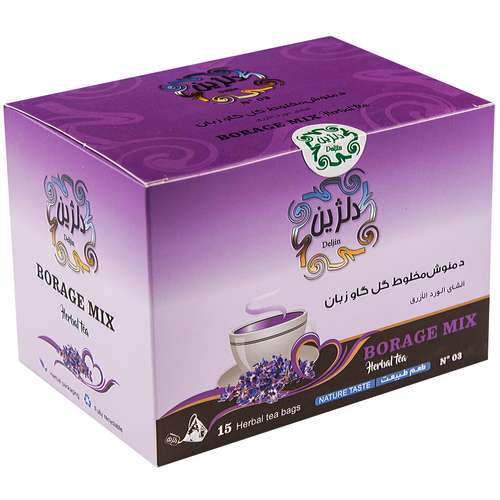 دمنوش کیسه ای گل گاوزبان دلژین بسته 15عددی