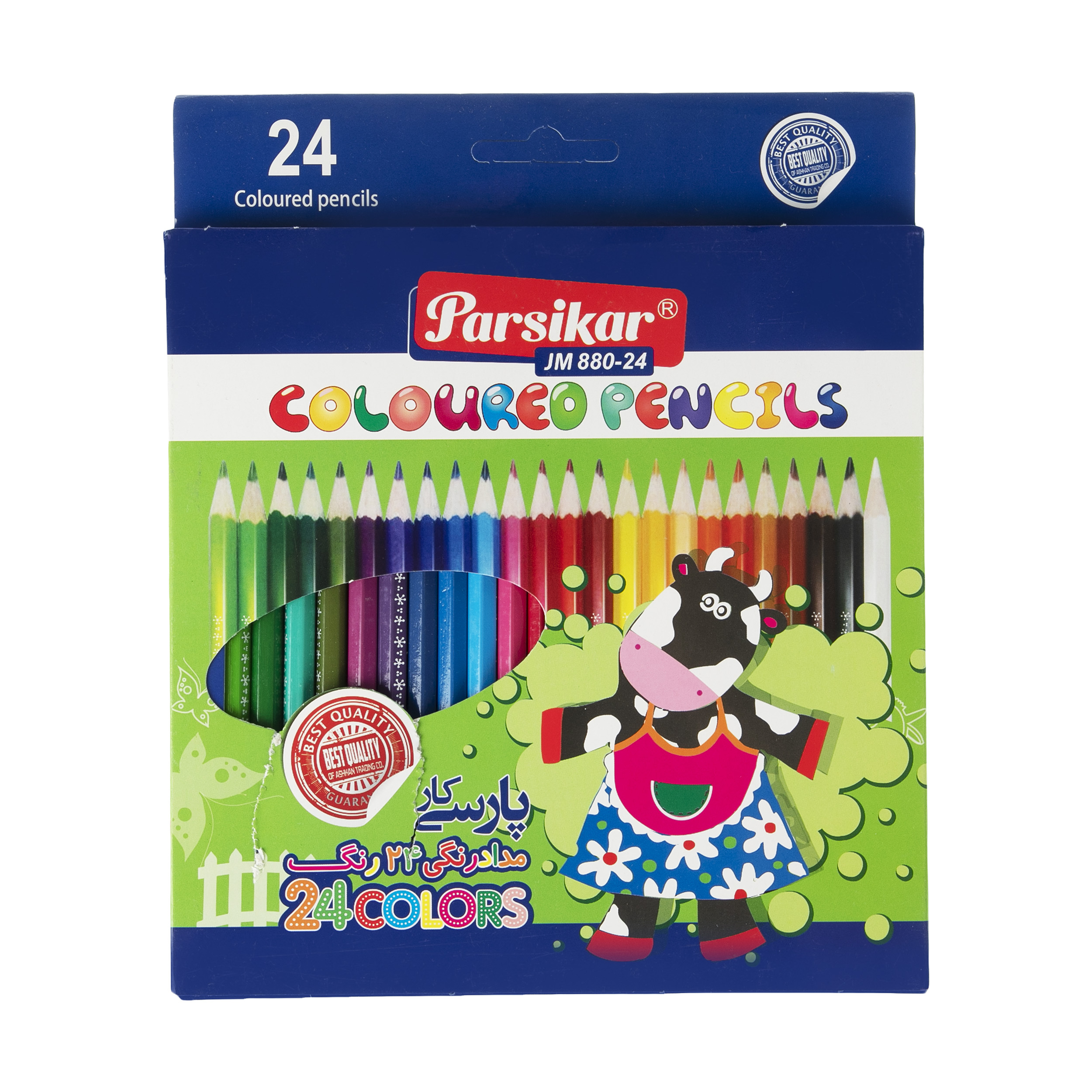 مداد رنگی 24 رنگ پارسیکار مدل JM 880-24-1