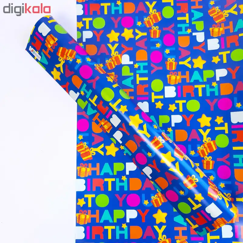 کاغذ کادو طرح HAPPY بسته 5 عددی