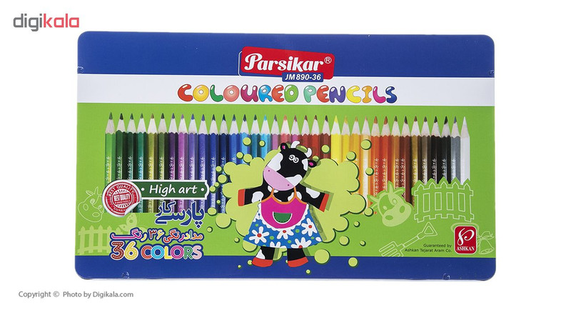 مداد رنگی 36 رنگ پارسیکار مدل JM870-2
