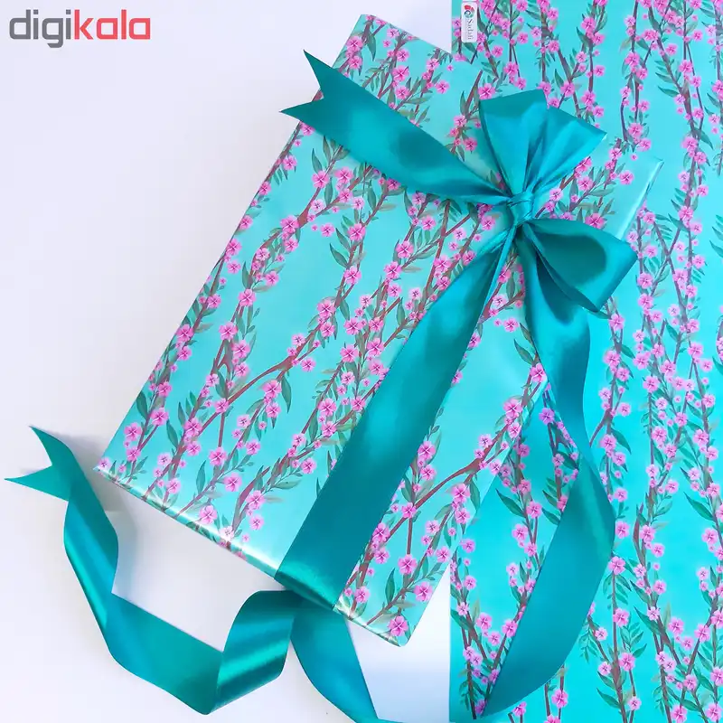 کاغذ کادو طرح شکوفه بهاری بسته 5 عددی