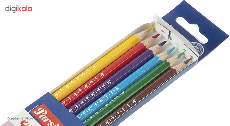 مداد رنگی 6 رنگ پارسیکار مدل JM880-6-3