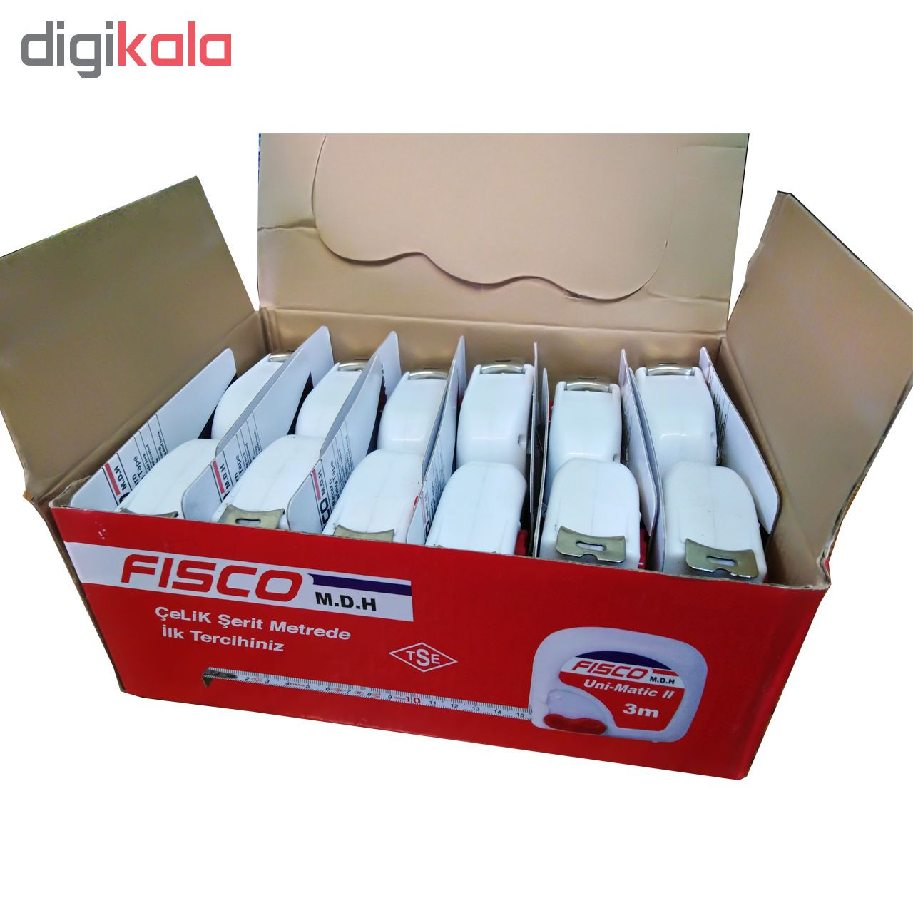 متر 3 متری فیسکو مدل Uni-Matic 2 بسته 12 عددی
