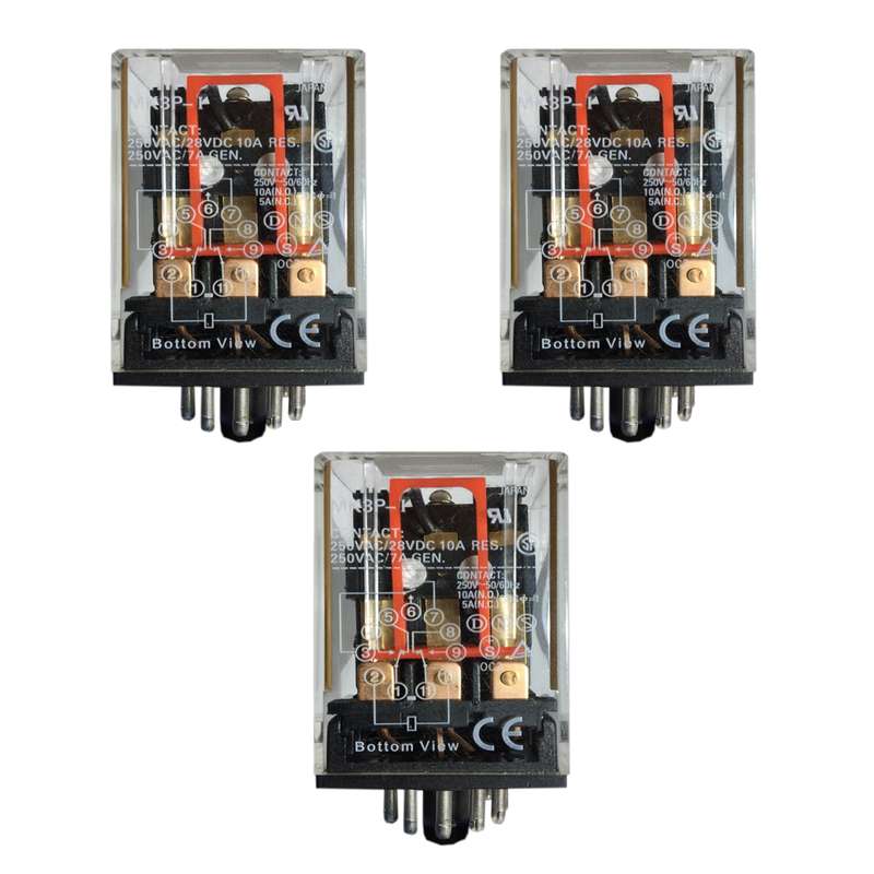 رله 11 پایه مدل v220-gMK3P1 بسته 3 عددی