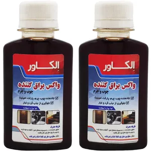 واکس براق کننده چوب و چرم الکاور مدل LC حجم 120 میلی لیتر بسته 2 عددی