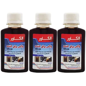 واکس براق کننده چوب و چرم الکاور مدل LC حجم 120 میلی لیتر بسته 3 عددی