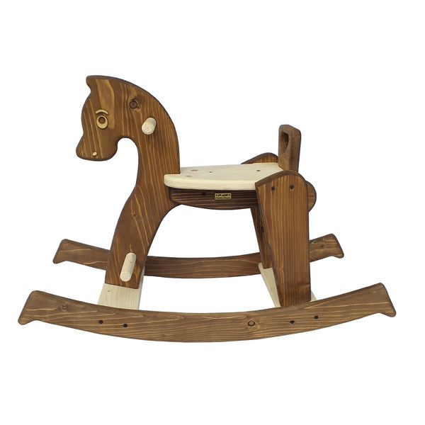 راکر کودک چوبین هنر طرح اسب کد 2430 راکر کودک چوبین هنر طرح اسب کد 2430