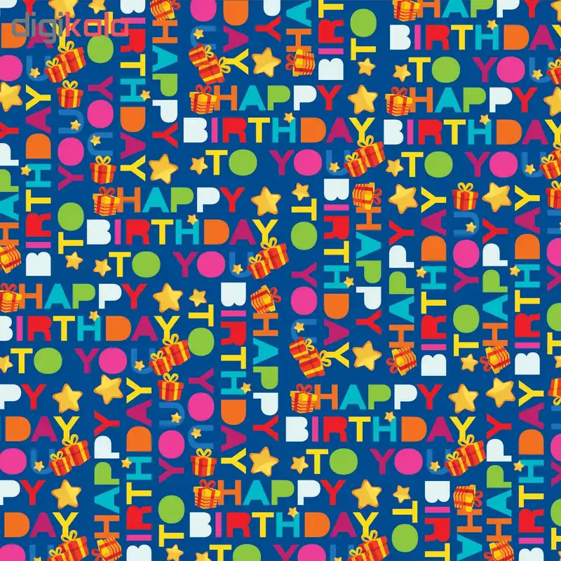 کاغذ کادو طرح HAPPY بسته 5 عددی