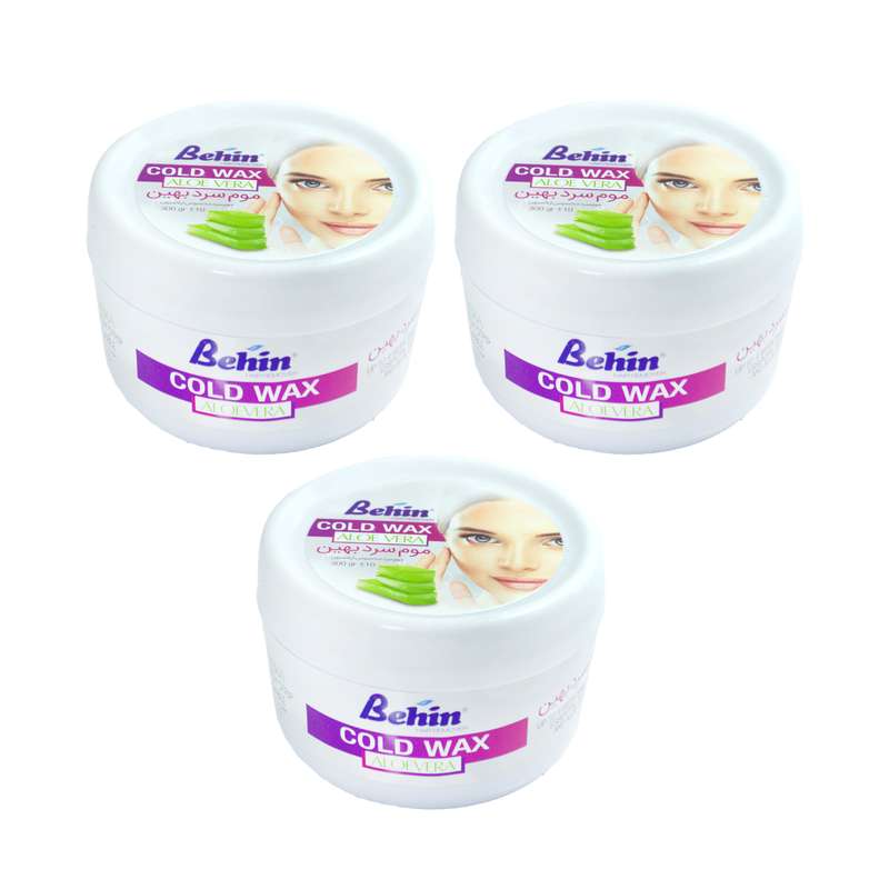 موم موبر بهین مدل Aloe Vera وزن 300 گرم مجموعه 3 عددی