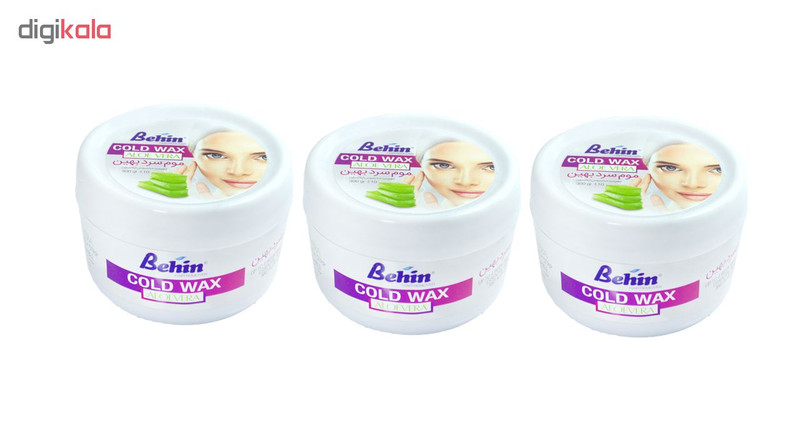 موم موبر بهین مدل Aloe Vera وزن 300 گرم مجموعه 3 عددی