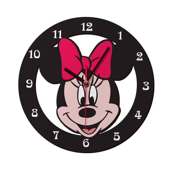 ساعت دیواری کودک ژیوار طرح Minnie mouse ساعت دیواری کودک ژیوار طرح Minnie mouse