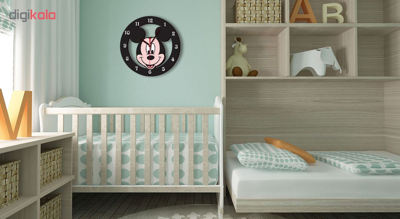 ساعت دیواری کودک باروچین طرح mickey mouse