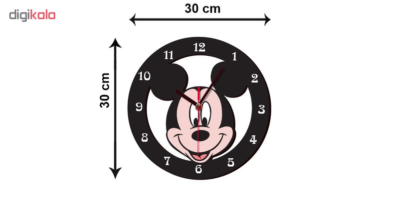 ساعت دیواری کودک باروچین طرح mickey mouse