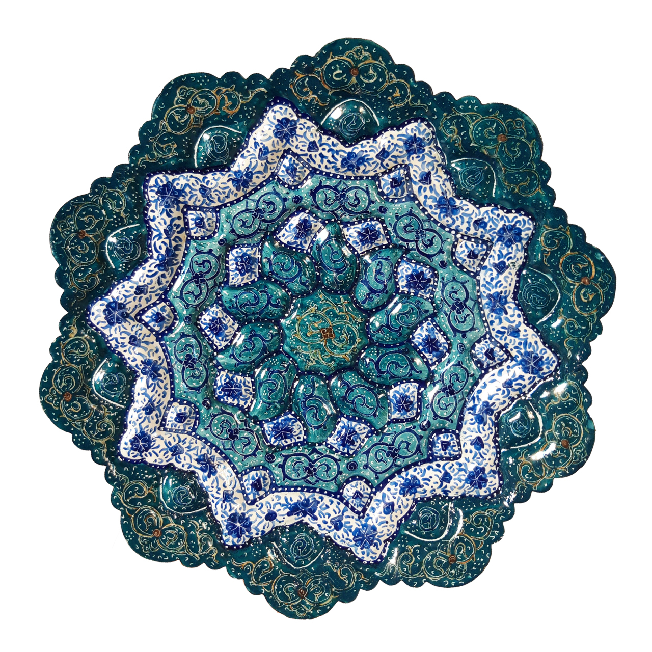 بشقاب میناکاری مدل 2005-2