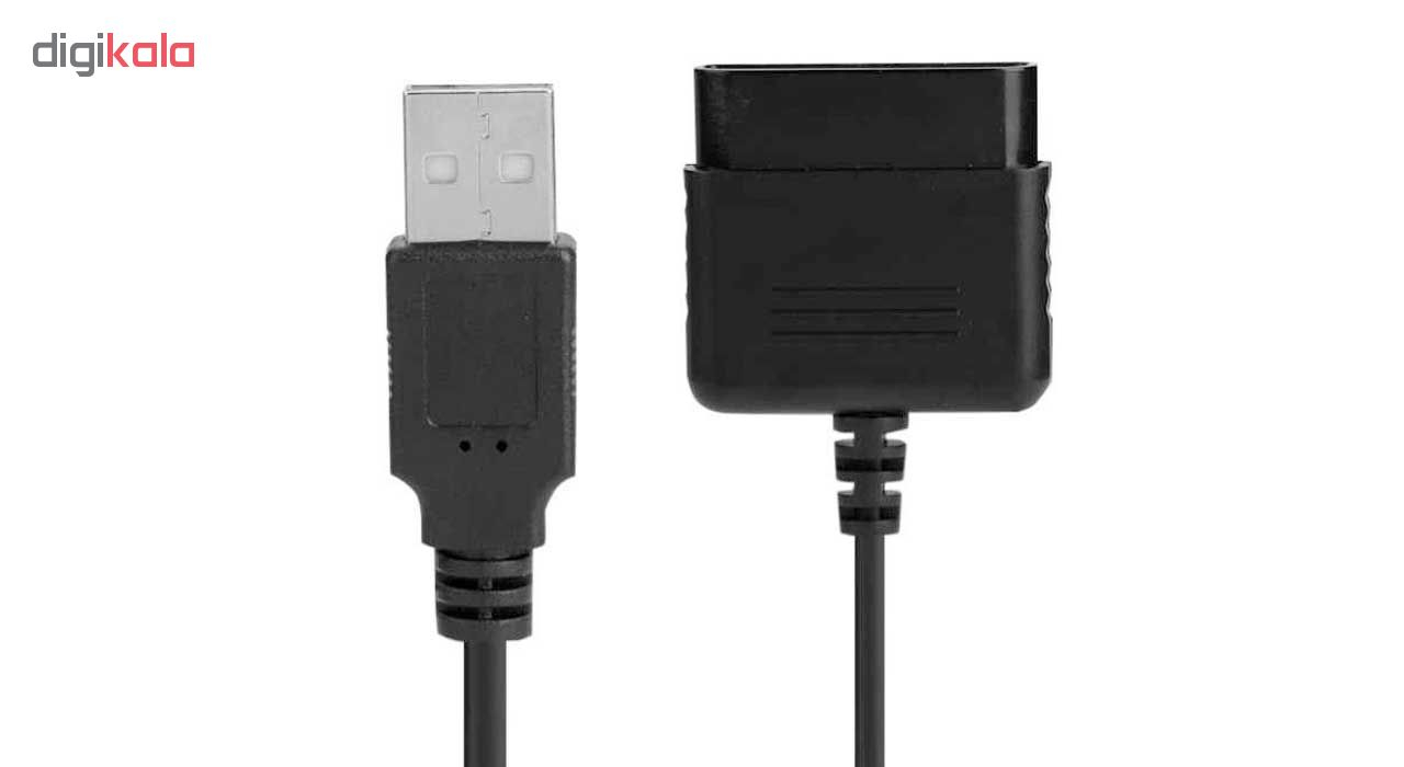 کابل تبدیل کنترلر  PS2 و PS3 به کنترلر PC کد 538