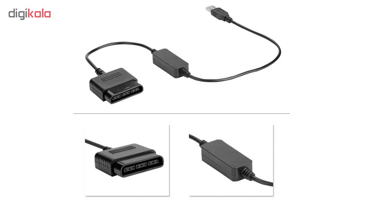 کابل تبدیل کنترلر  PS2 و PS3 به کنترلر PC کد 538
