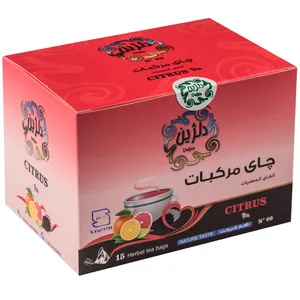 دمنوش کیسه ای چای مرکبات دلژین بسته 15عددی