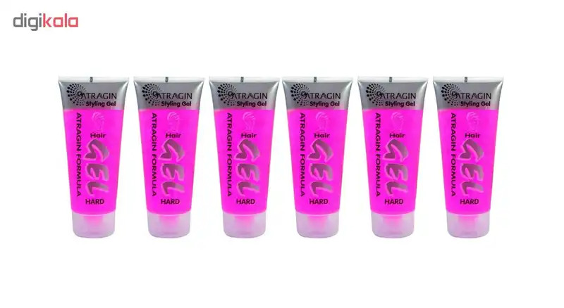 ژل مو عطر آگین مدل Hard حجم 200 میلی لیتر مجموعه 6 عددی