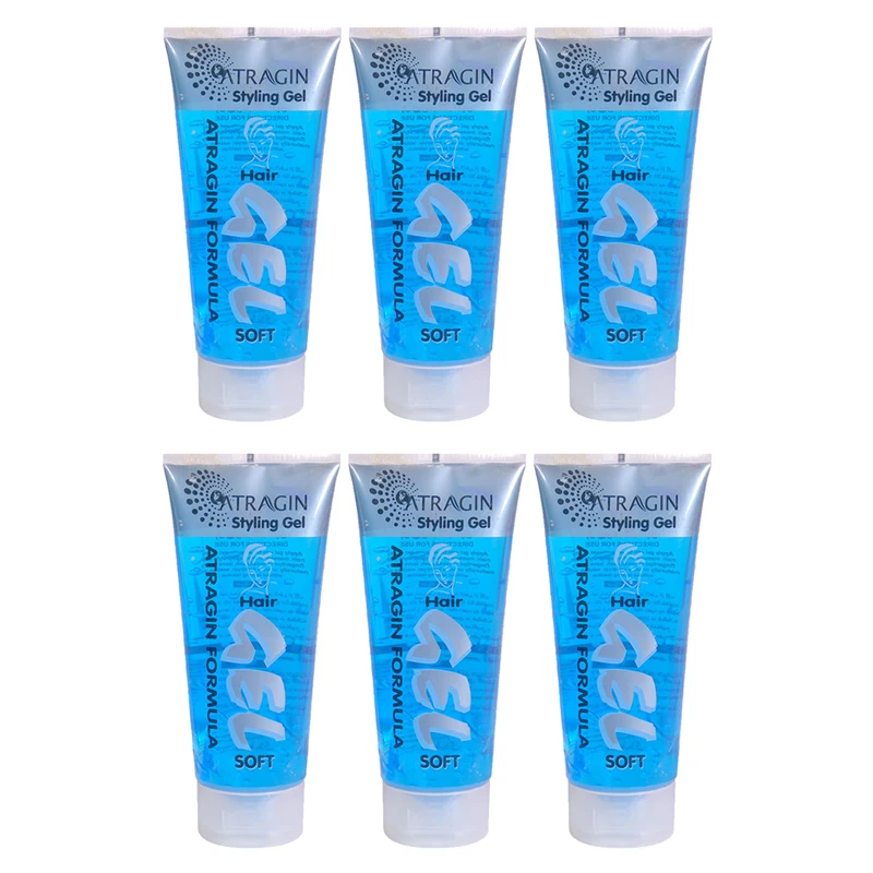 ژل مو عطر آگین مدل Soft حجم 200 میلی لیتر مجموعه 6 عددی