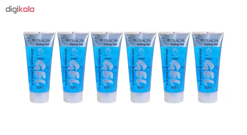 ژل مو عطر آگین مدل Soft حجم 200 میلی لیتر مجموعه 6 عددی