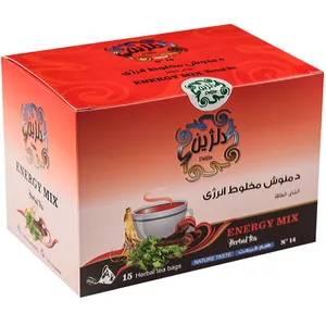 دمنوش کیسه ای انرژی دلژین بسته 15عددی