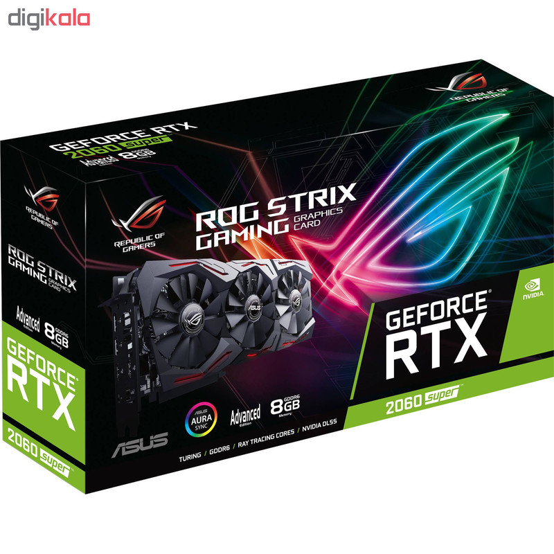 کارت گرافیک ایسوس مدل ROG-STRIX-RTX2060S-A8G-GAMING 3