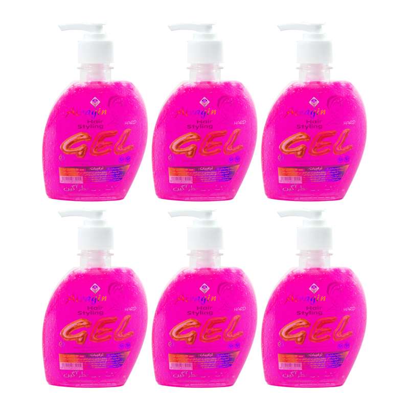 ژل حالت دهنده مو عطرآگین مدل Hard6 حجم 280 میلی لیتر مجموعه 6 عددی ژل حالت دهنده مو عطرآگین مدل Hard6 حجم 280 میلی لیتر مجموعه 6 عددی