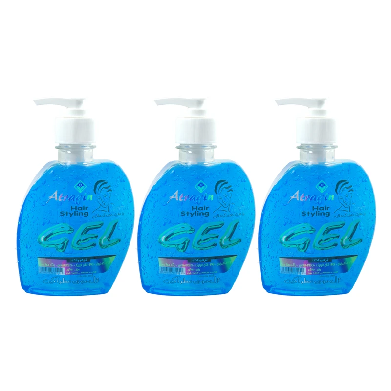 ژل حالت دهنده مو عطرآگین مدل Soft3 حجم 280 میلی لیتر مجموعه 3 عددی