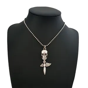 گردنبند مردانه طرح اسکلت کد g79