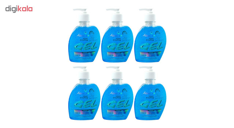 ژل حالت دهنده مو عطرآگین مدل Soft6 حجم 280 میلی لیتر مجموعه 6 عددی