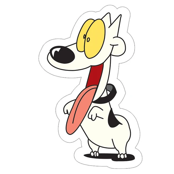 استیکر لپ تاپ طرح dog کد 01