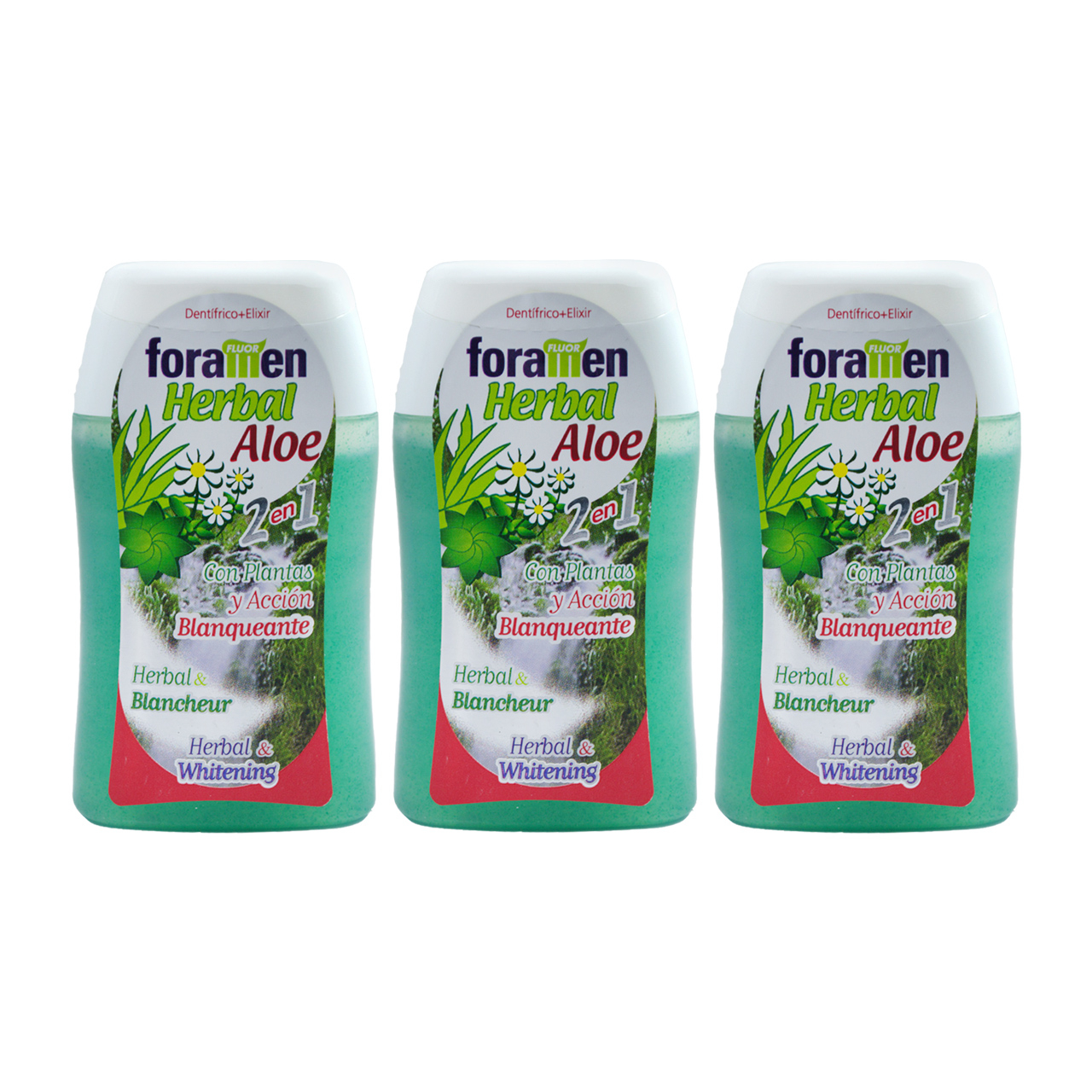 خمیر دندان فورامن مدل Aloe vera حجم 100 میلی لیتر مجموعه 3 عددی