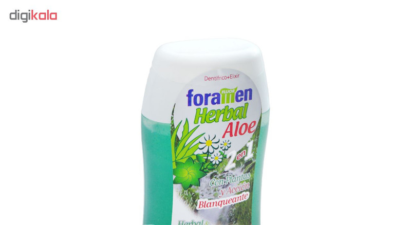 خمیر دندان فورامن مدل Aloe vera حجم 100 میلی لیتر مجموعه 6 عددی