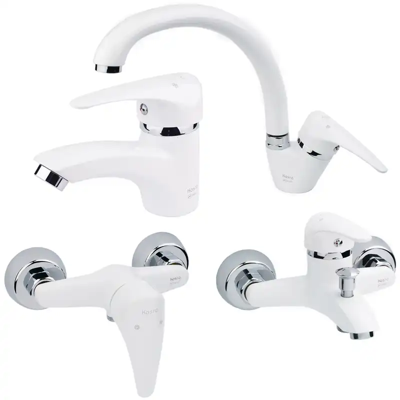 شیرآلات کسری مدل کارون مجموعه 4 عددی به همراه پک نظافت