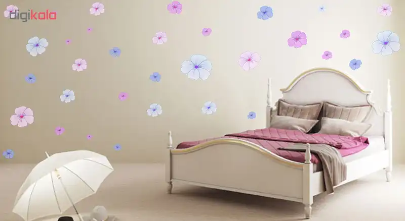استیکر دیواری طرح گلهای بهشتی