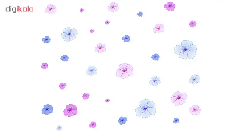 استیکر دیواری طرح گلهای بهشتی