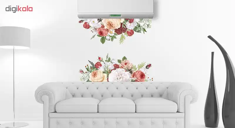 استیکر دیواری طرح گلهای رویایی