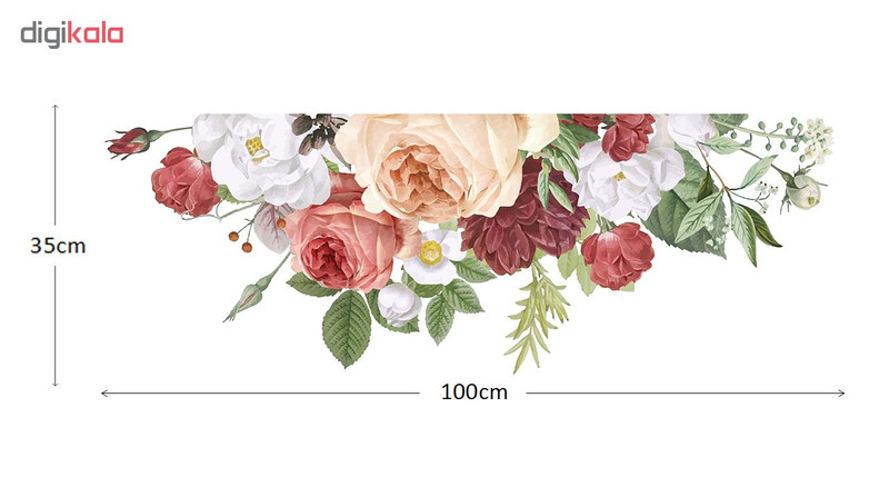 استیکر دیواری طرح گلهای رویایی کد01