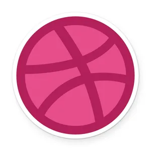 Wensoni Dribbble Logo Sticker