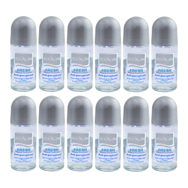 رول ضد تعریق مردانه عطرآگین مدل G3 حجم 50 میلی لیتر مجموعه 12 عددی