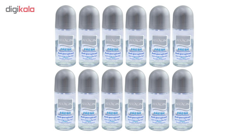 رول ضد تعریق مردانه عطرآگین مدل G3 حجم 50 میلی لیتر مجموعه 12 عددی