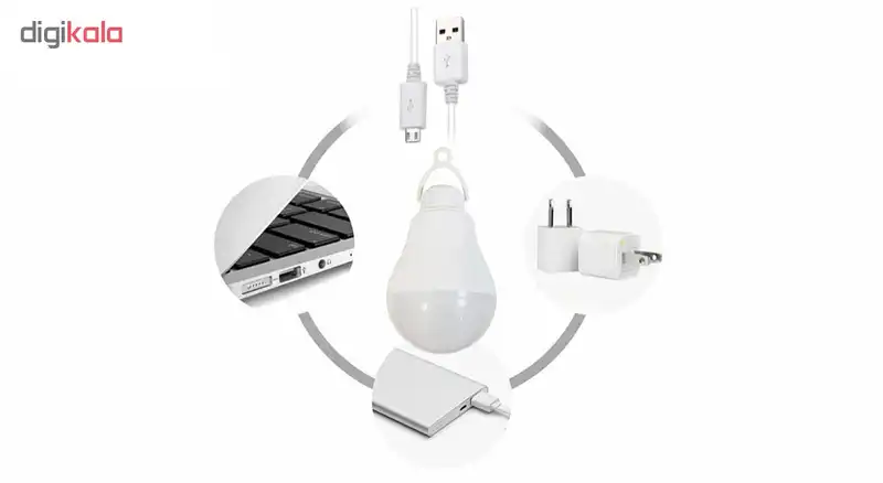 چراغ قوه آویز مدل USB-OTG