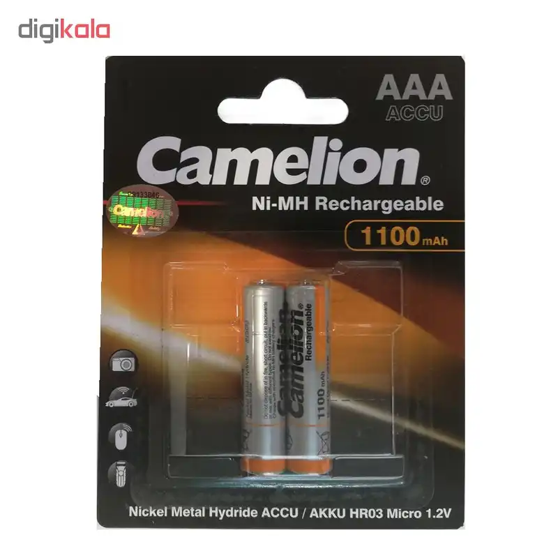 باتری نیم قلمی قابل شارژ کملیون مدل ACCU بسته 2 عددی