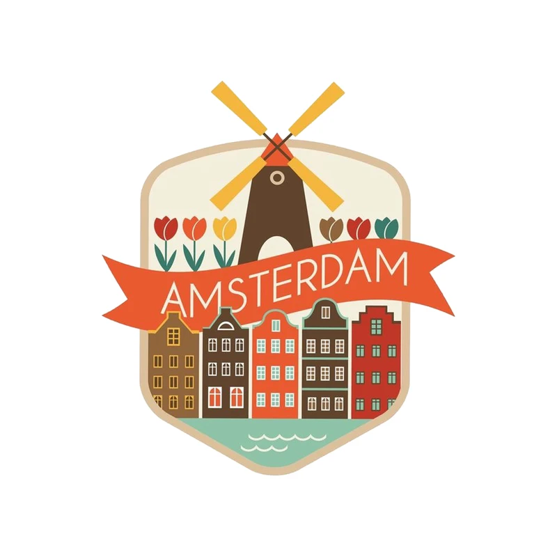 استیکر تزئینی موبایل طرح Amsterdam مدل STM1140