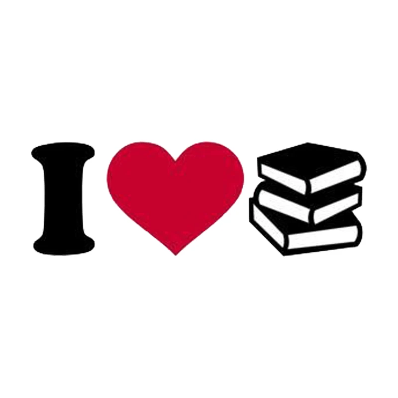 استیکر تزئینی موبایل طرح I Love Book مدل STM1148
